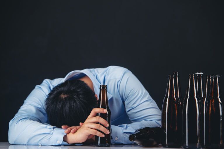 Alkoholschäden bei Männern